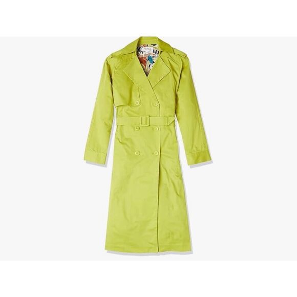 NEW TEREA Citronelle Nicolette Belted Trench Coat XL - Picture 8 of 8